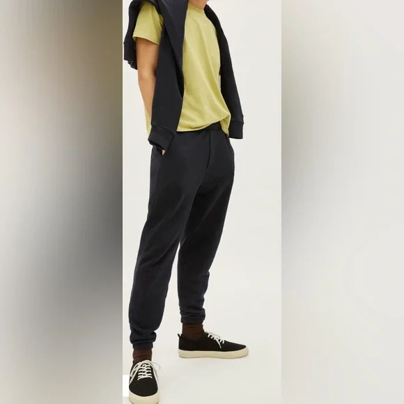 Everlane Men's the track pant Joggers XS in organic cotton black - Picture 2 of 11